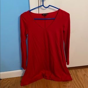 Red dress. Worn once. perfect condition